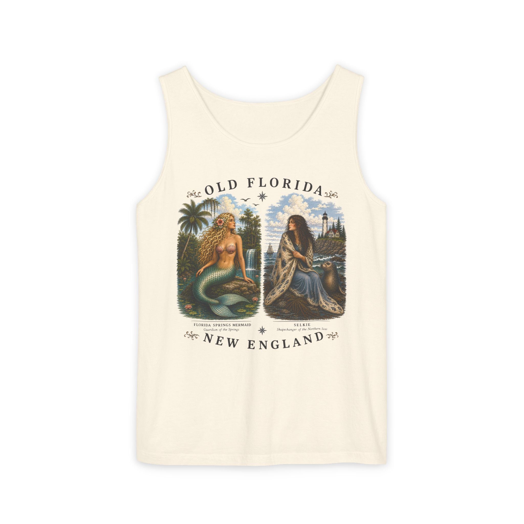Mermaid & Selkie Tank Top (Front Facing) In Color