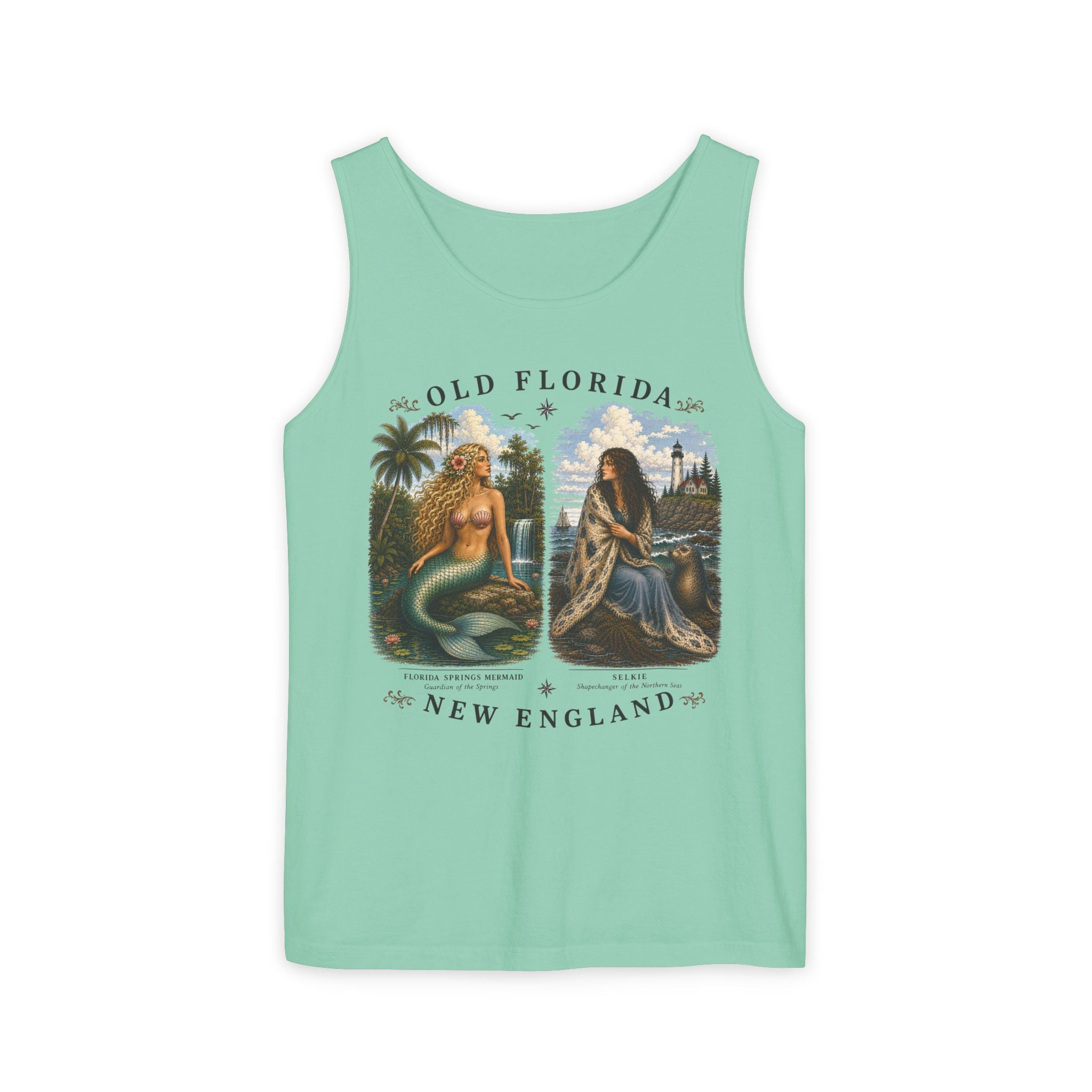 Mermaid & Selkie Tank Top (Front Facing) In Color