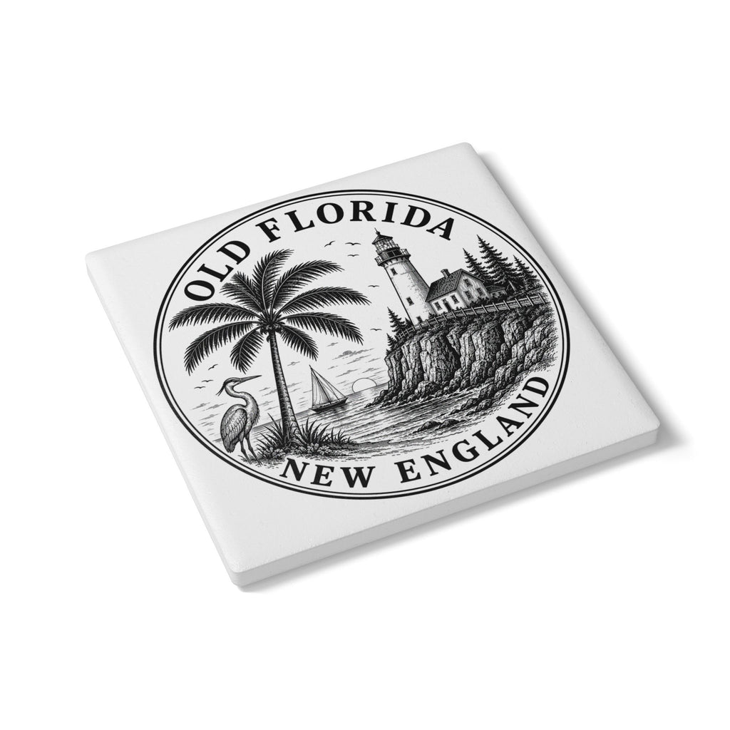 Ceramic Coaster Old Florida New England