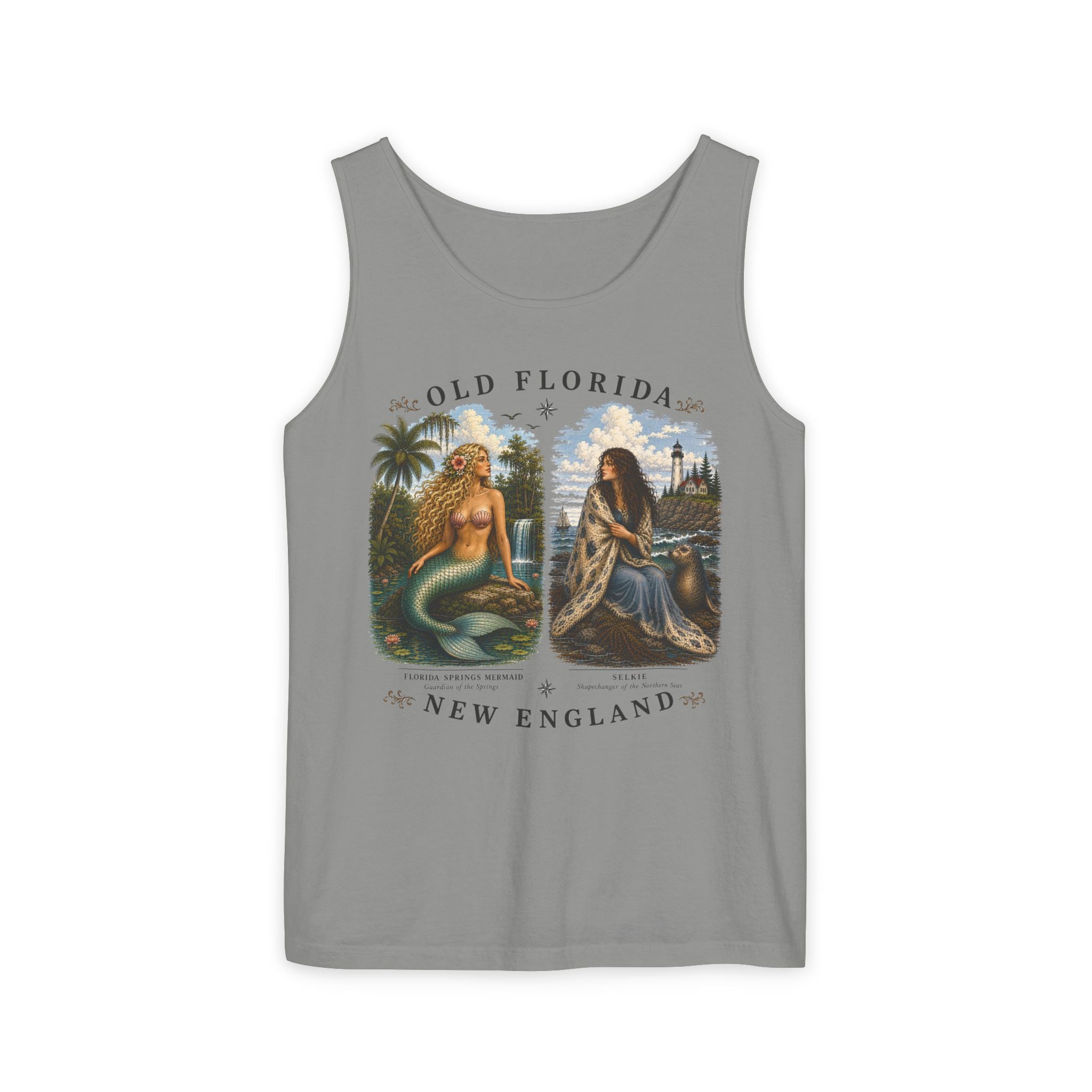 Mermaid & Selkie Tank Top (Front Facing) In Color