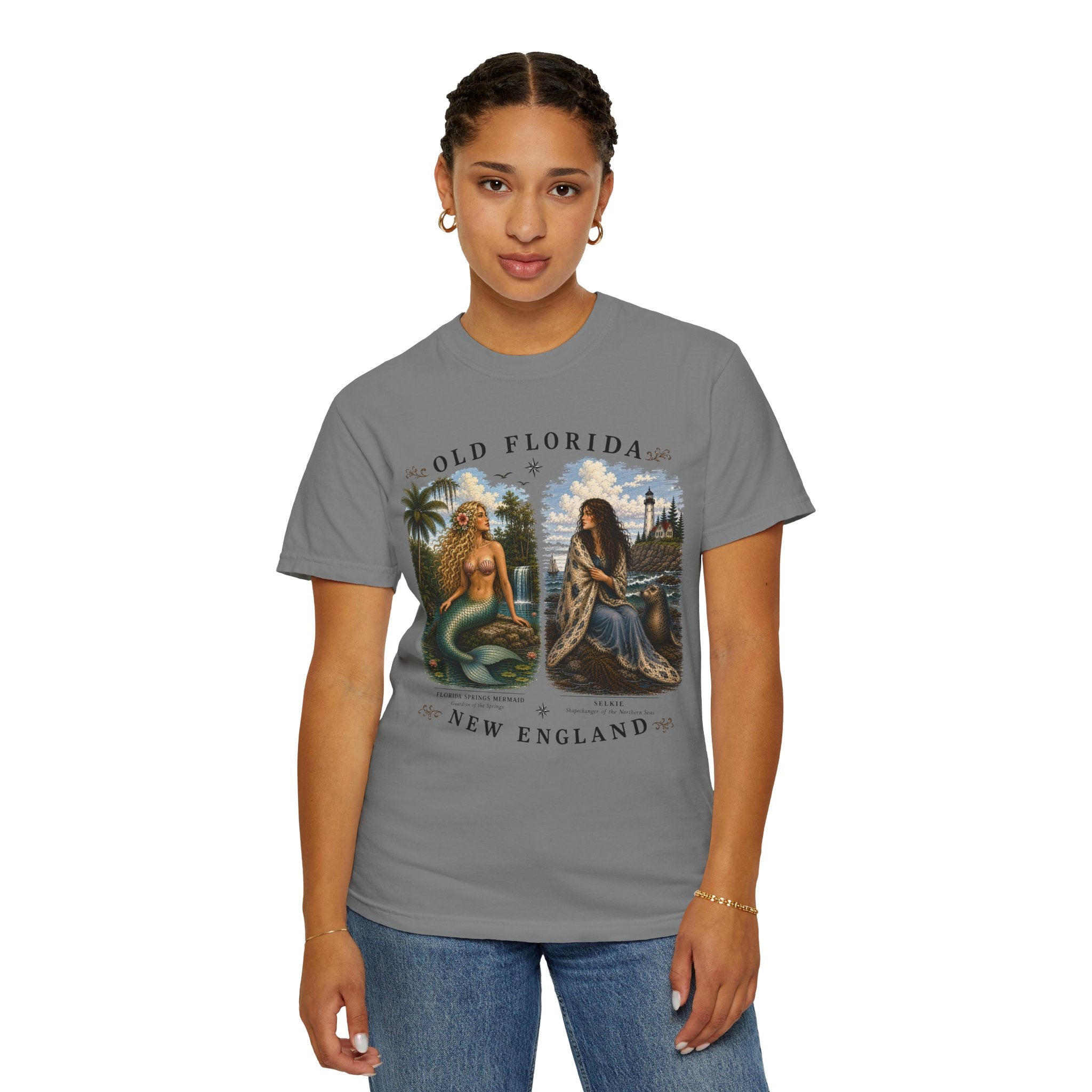 Mermaid & Selkie T-Shirt (Front Facing) In Color
