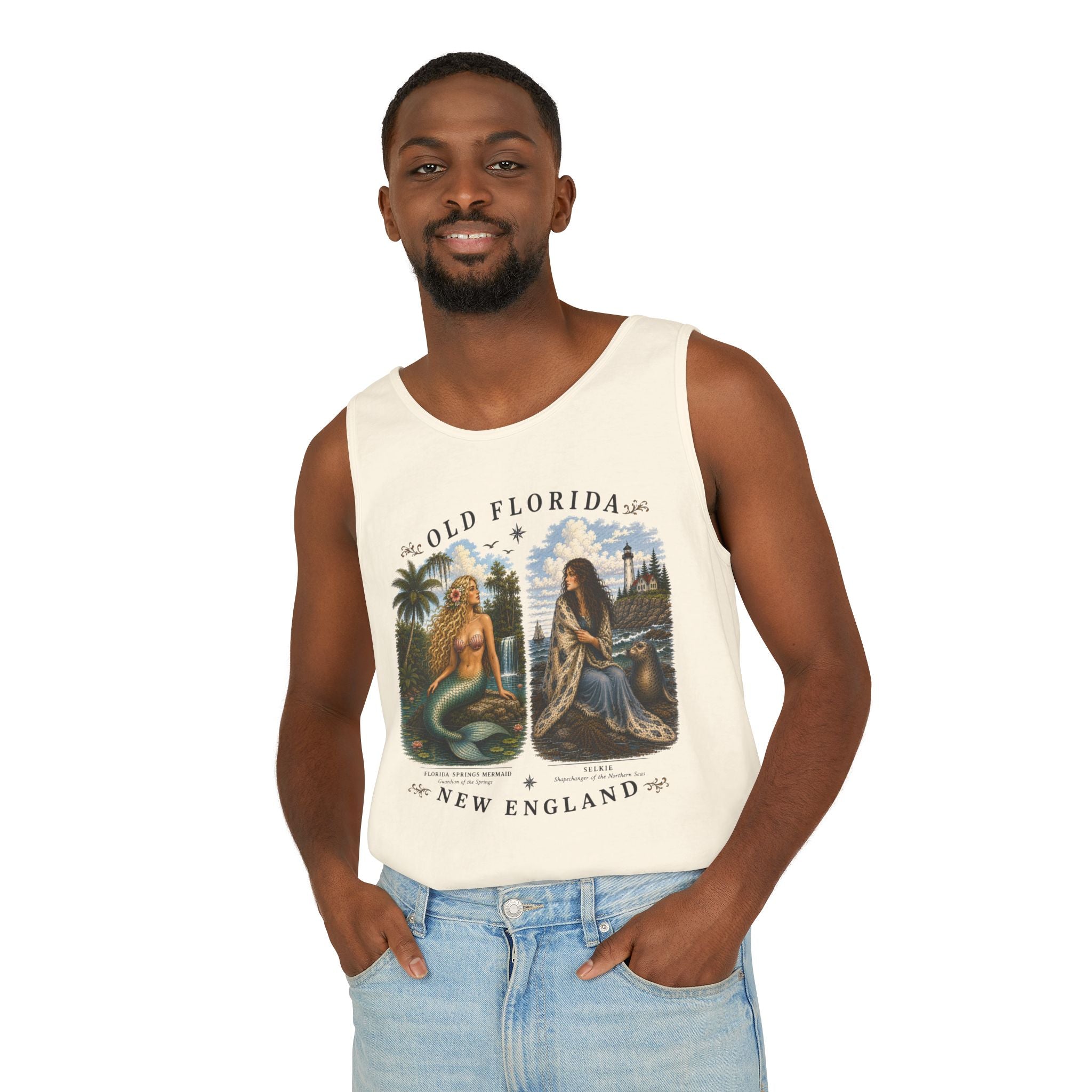 Mermaid & Selkie Tank Top (Front Facing) In Color