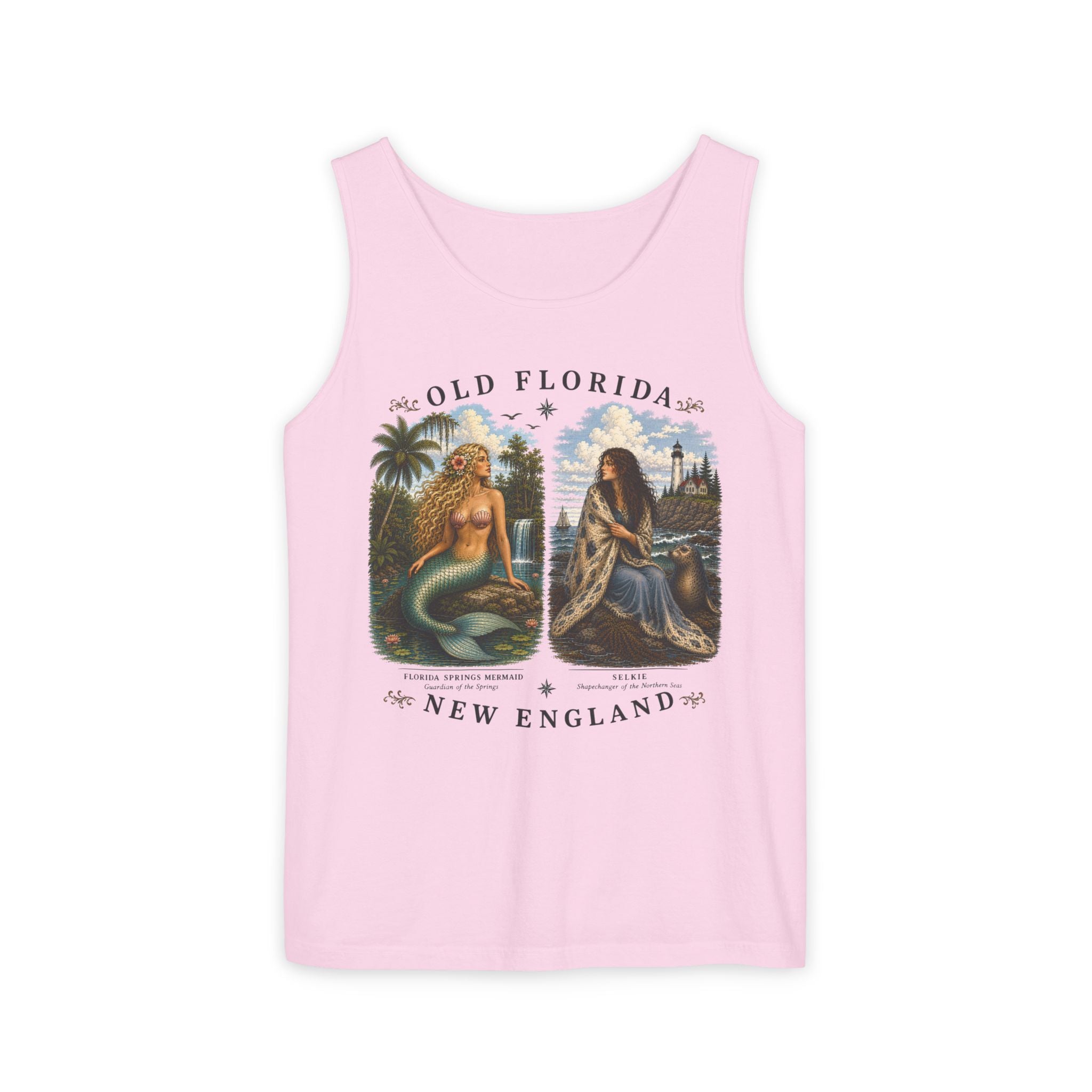 Mermaid & Selkie Tank Top (Front Facing) In Color