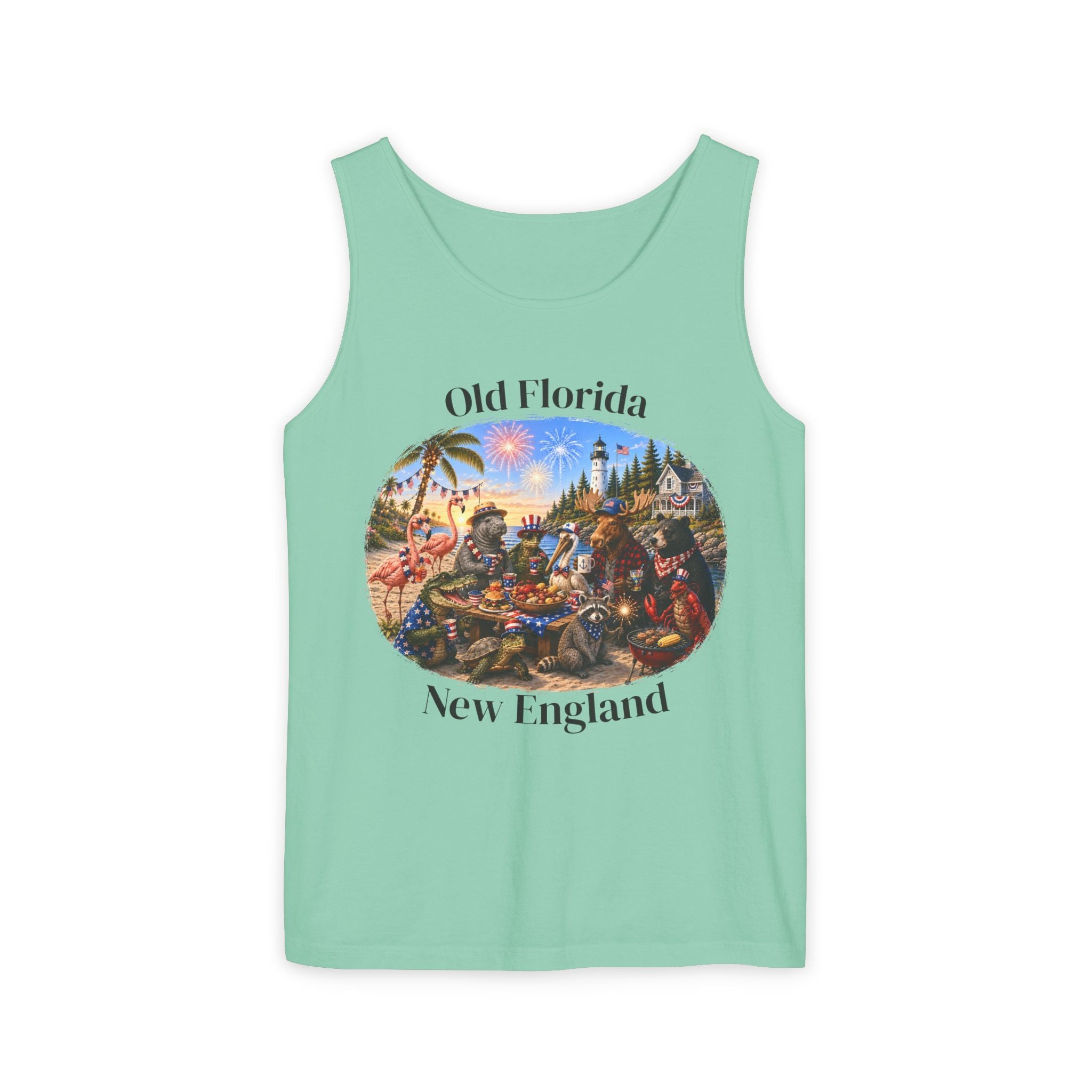 Red White & Wild Tank Top (Front Facing)