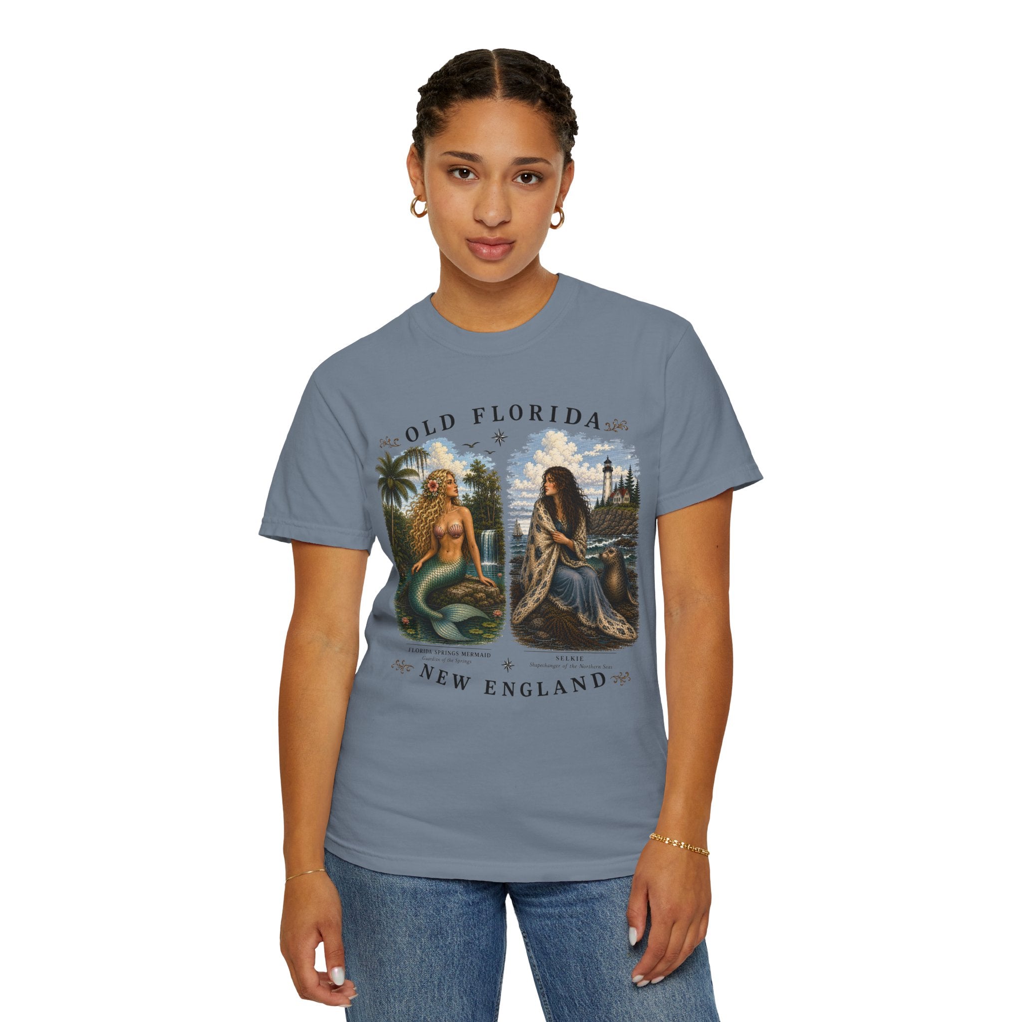Mermaid & Selkie T-Shirt (Front Facing) In Color