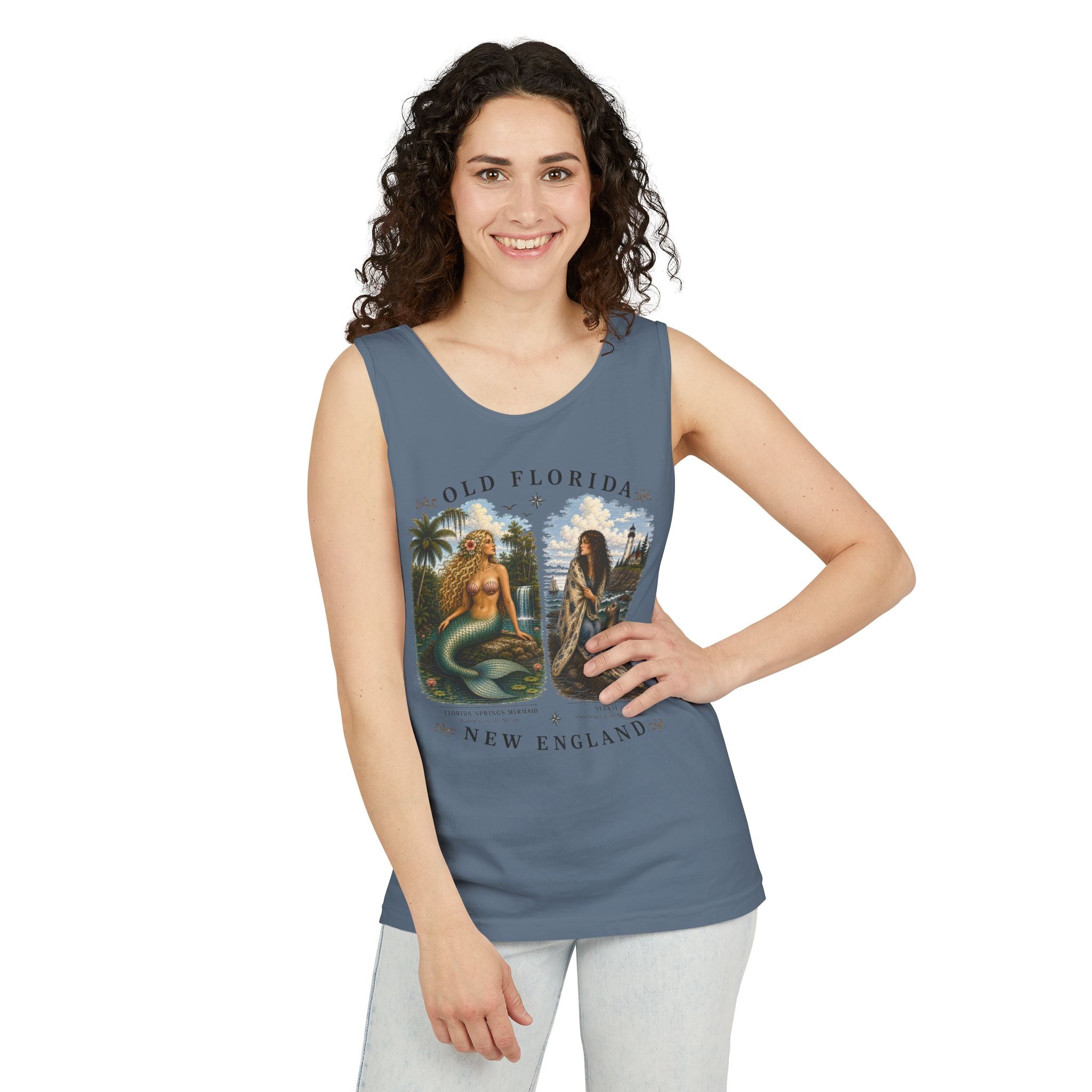 Mermaid & Selkie Tank Top (Front Facing) In Color