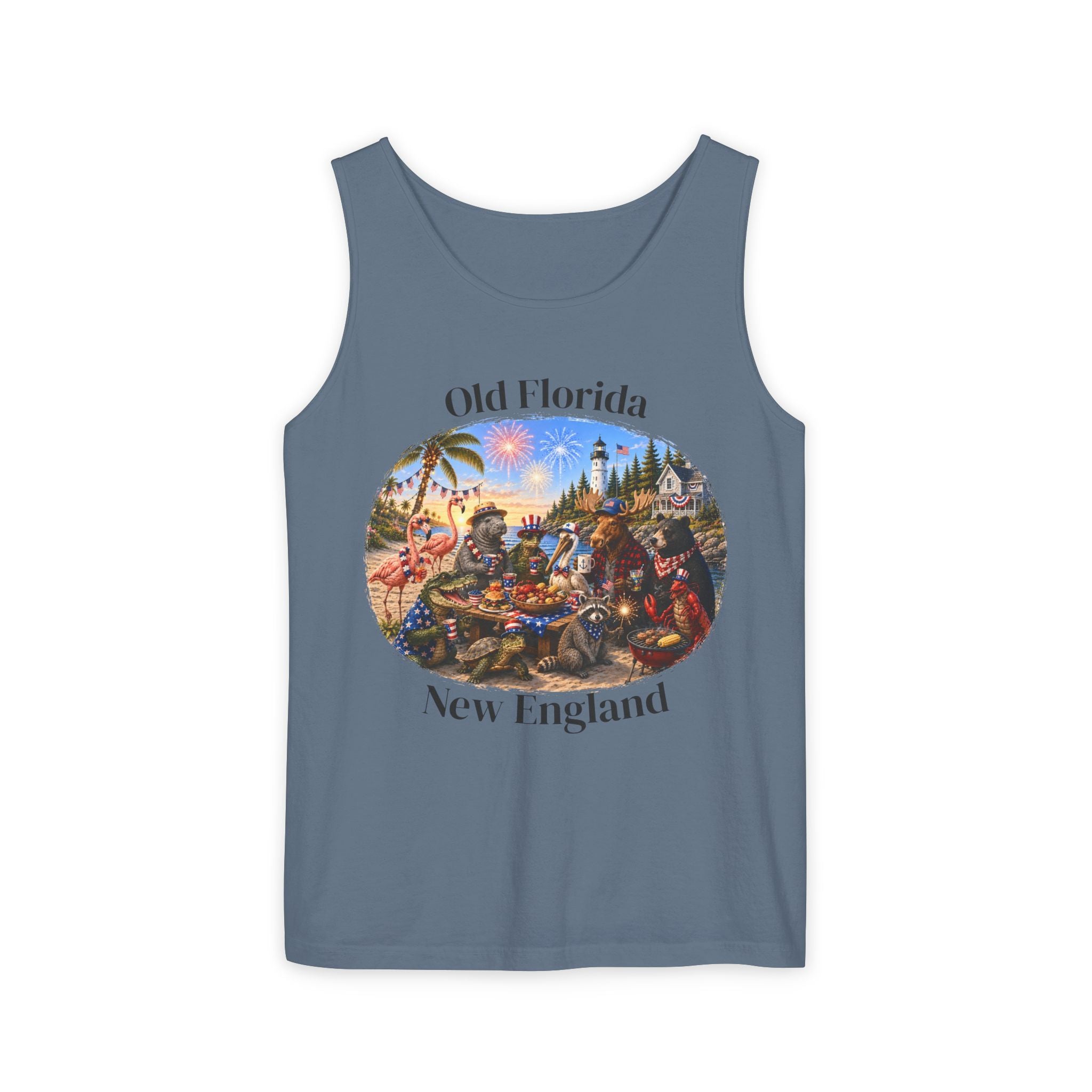 Red White & Wild Tank Top (Front Facing)