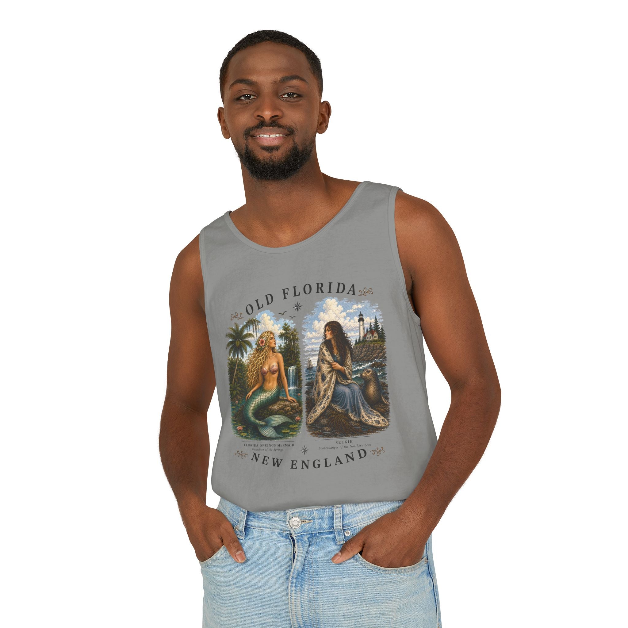 Mermaid & Selkie Tank Top (Front Facing) In Color