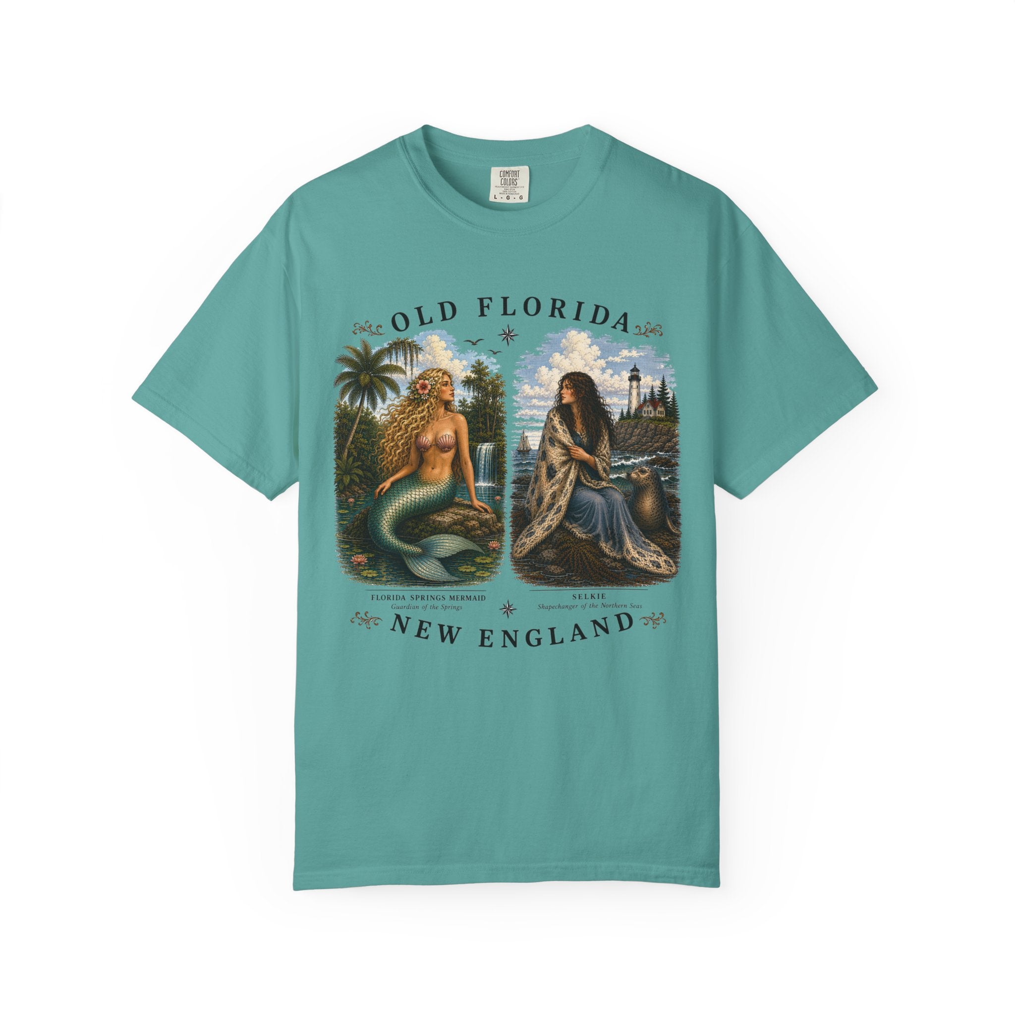 Mermaid & Selkie T-Shirt (Front Facing) In Color