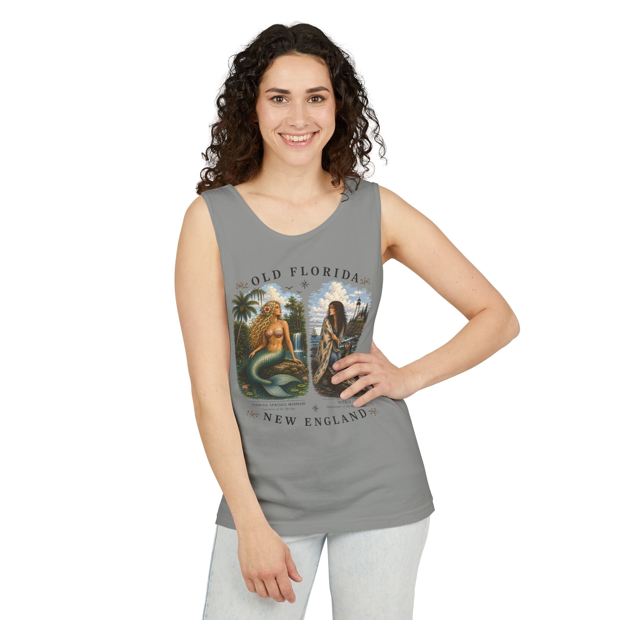 Mermaid & Selkie Tank Top (Front Facing) In Color