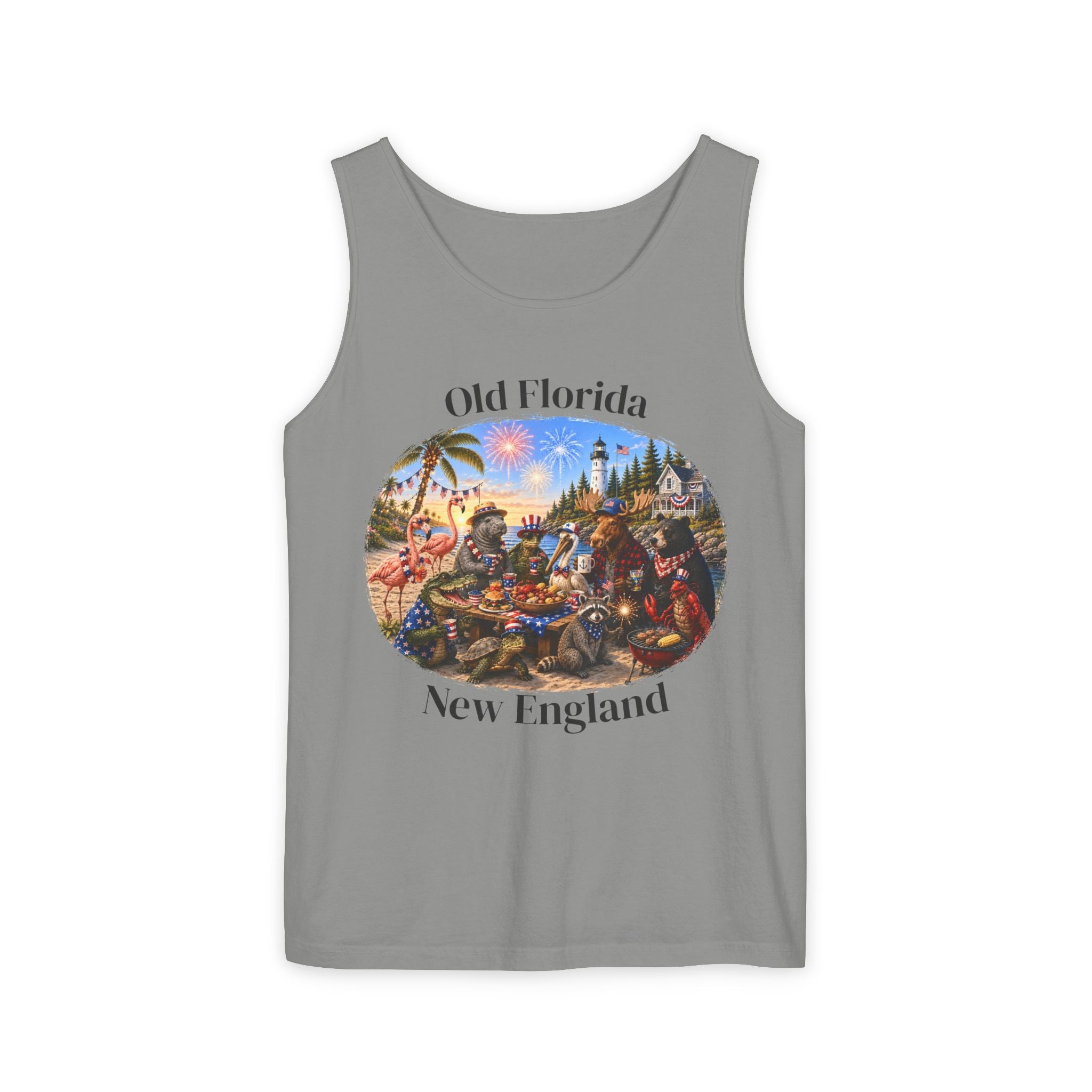 Red White & Wild Tank Top (Front Facing)