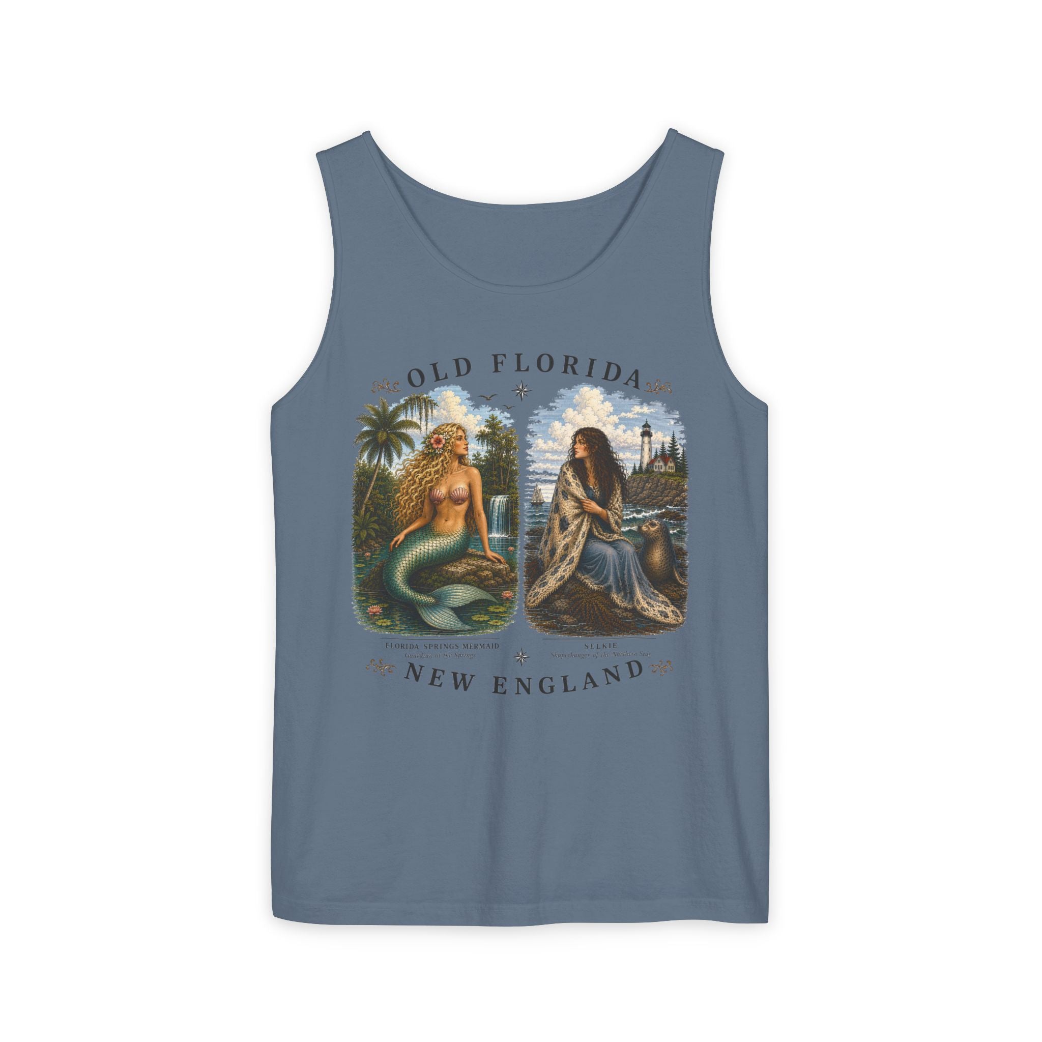 Mermaid & Selkie Tank Top (Front Facing) In Color