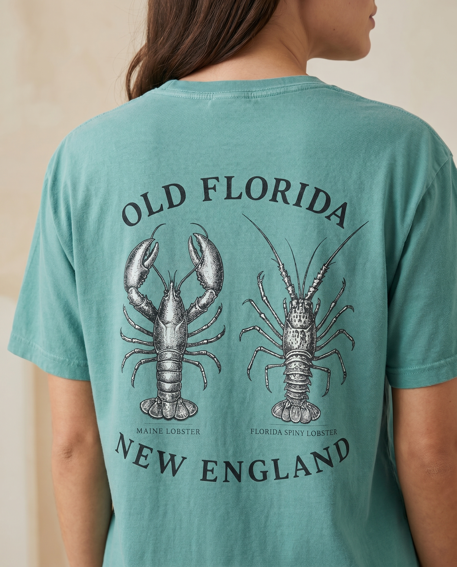 Lobster T-Shirt — back design lifestyle shot