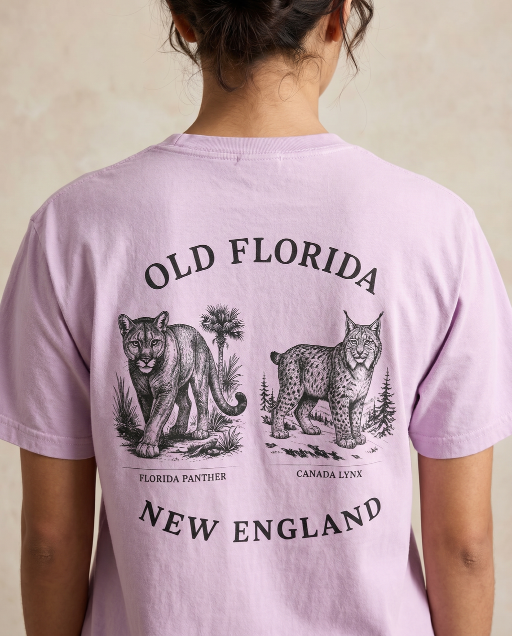Panther x Lynx T-Shirt — back design lifestyle shot