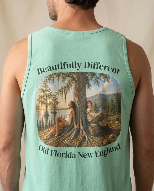 Beautifully Different Tank Top — back design lifestyle shot