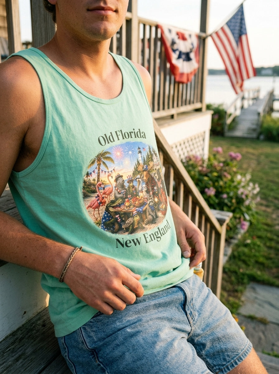 Red White & Wild Tank Top (Front Facing)