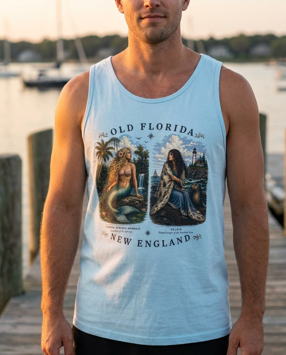 Mermaid and Selkie Tank Top lifestyle photo