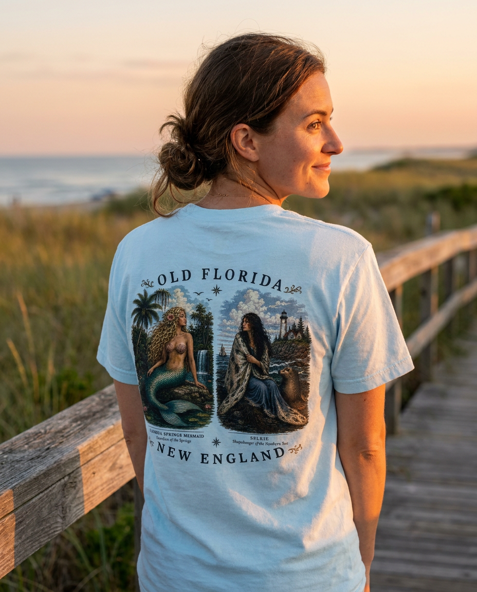 Mermaid and Selkie T-Shirt In Color lifestyle photo