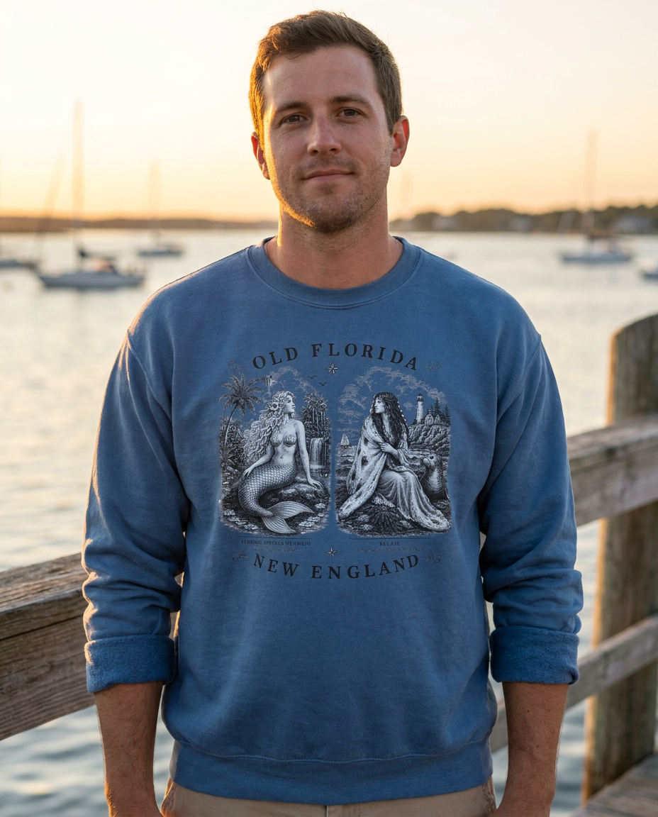 Mermaid and Selkie Sweatshirt lifestyle photo
