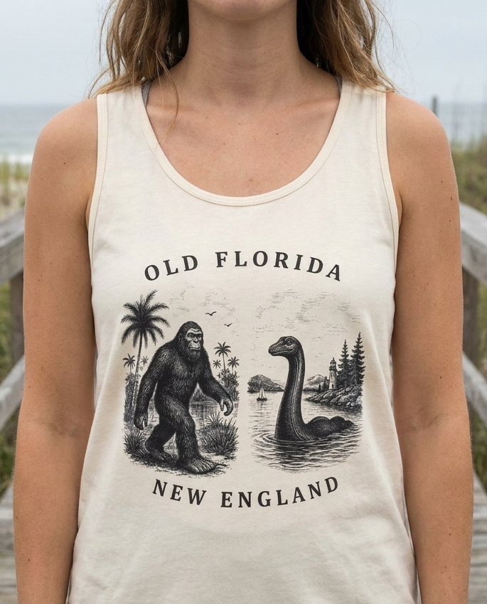 Myths of The Mainland Tank Top Front Facing lifestyle photo