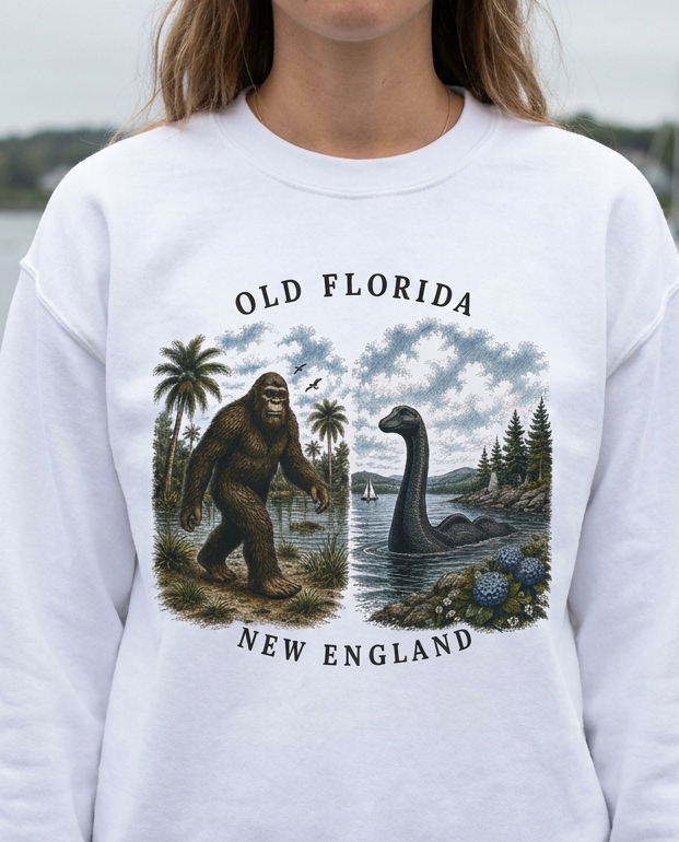 Myths of The Mainland Sweatshirt lifestyle photo (duplicate for resize)