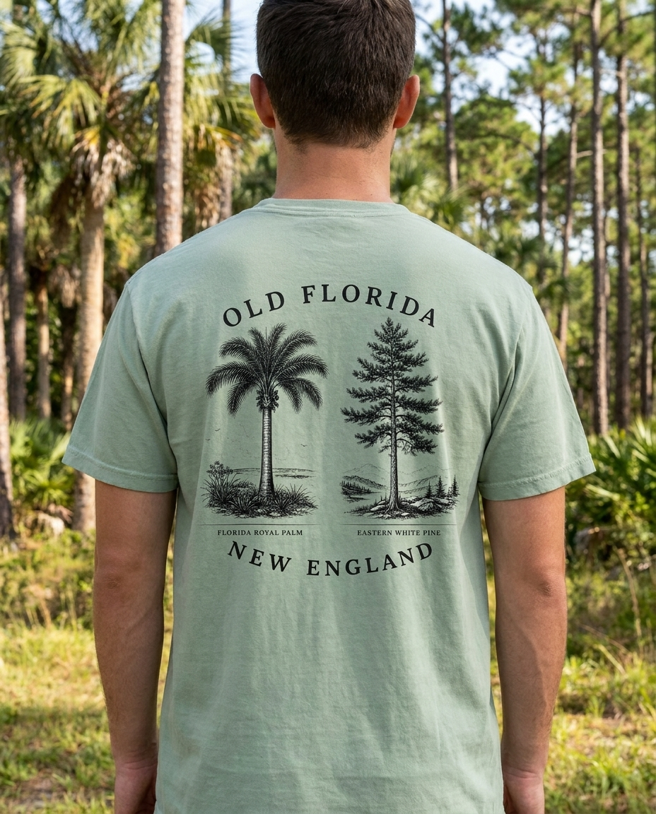Palm & Pine T-Shirt back design duplicate