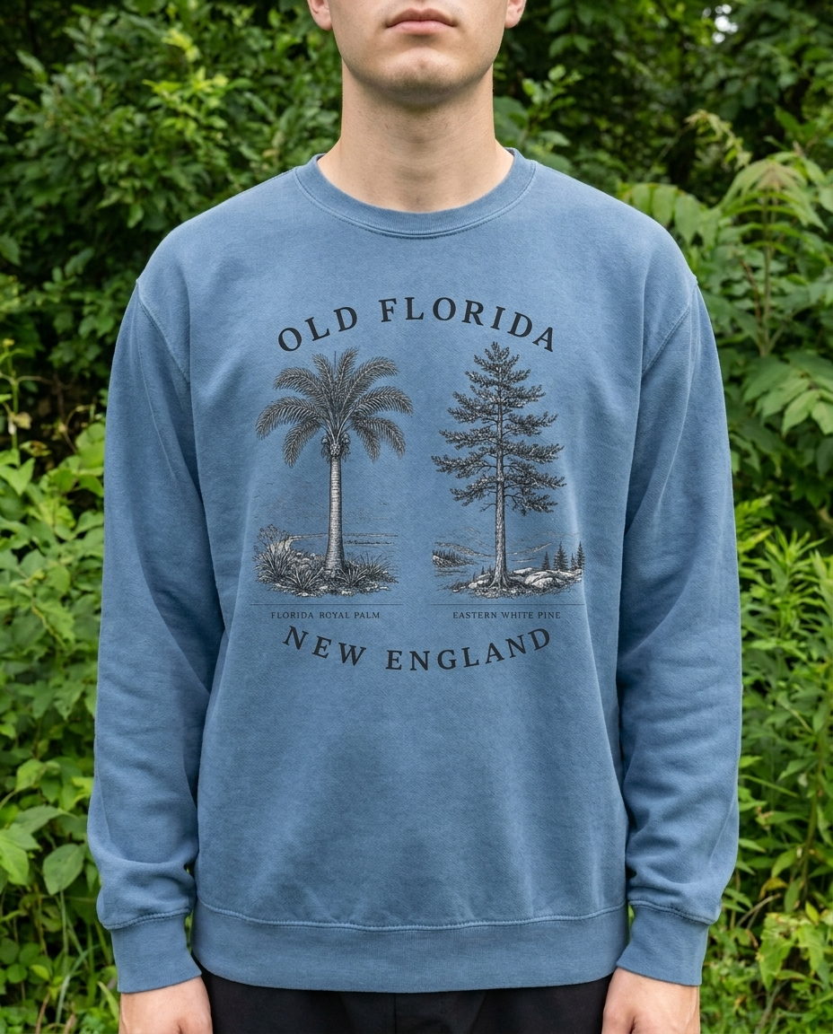 Palm & Pine Sweatshirt front design duplicate